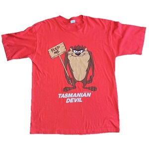 Vintage Tasmanian Devil Shirt Mens Extra Large Looney Tunes Cartoon 1983 Tee 80s